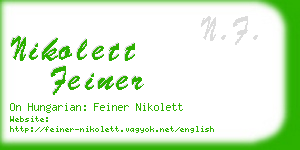 nikolett feiner business card